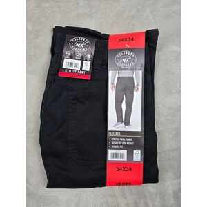 Colorado Clothing Utility Pant Mens 34x34 Fit 34x32 Black Stretch Twill *Read